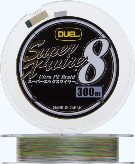 Плетёный шнур DUEL PE Super X-Wire 8 300м #1.0/0.17мм 9.0кг 5color H3617
