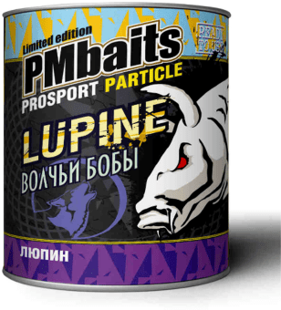PMBaits Зерновая смесь банка 900мл. Люпин.(Волчьи бобы)