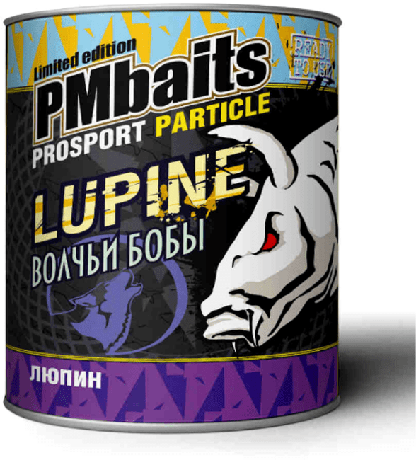 PMBaits Зерновая смесь банка 900мл. Люпин.(Волчьи бобы)