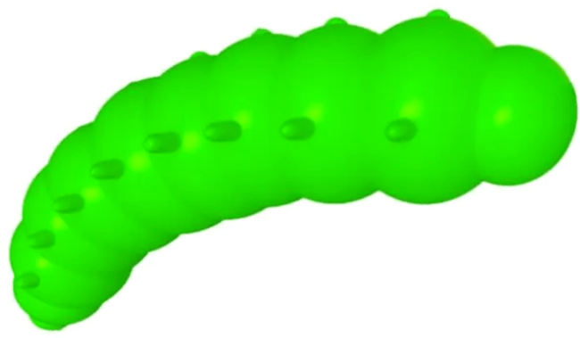 Силиконовая приманка FRESH LURES Mokhnatka 1.8”/45мм Сыр #101 6шт/уп