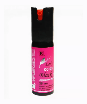 Газовый баллончик Blac Lady OС+CS аэрозольно-струйный 25мл Газовый баллончик Blac Lady OС+CS аэрозольно-струйный 25мл