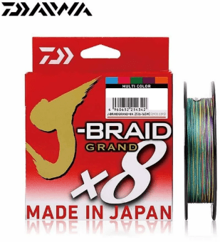 Плетёный шнур DAIWA J-Braid GRAND X8 0.18мм 150м Multicolor Плетёный шнур DAIWA J-Braid GRAND X8 0.18мм 150м Multicolor