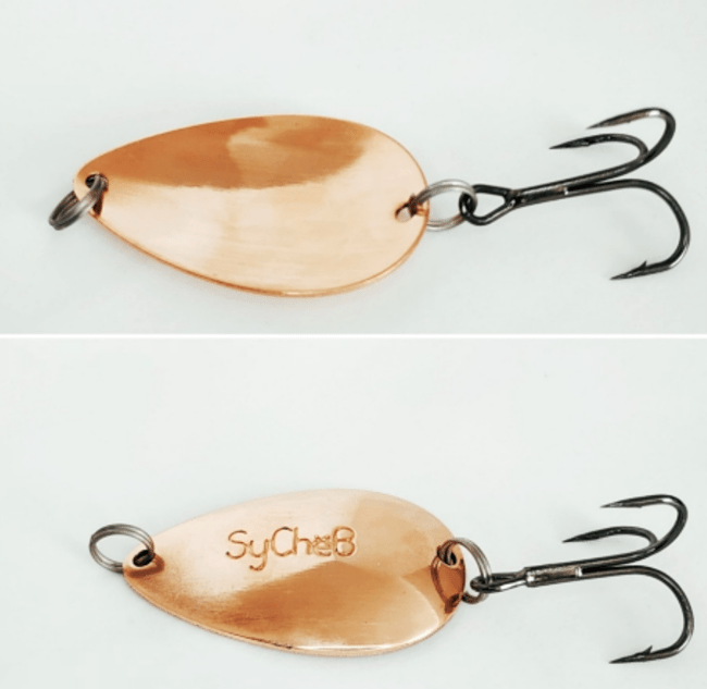 Блесна "Русская приманка" ЛОЖКА 4,5 см/10 гр. Медь/глянец