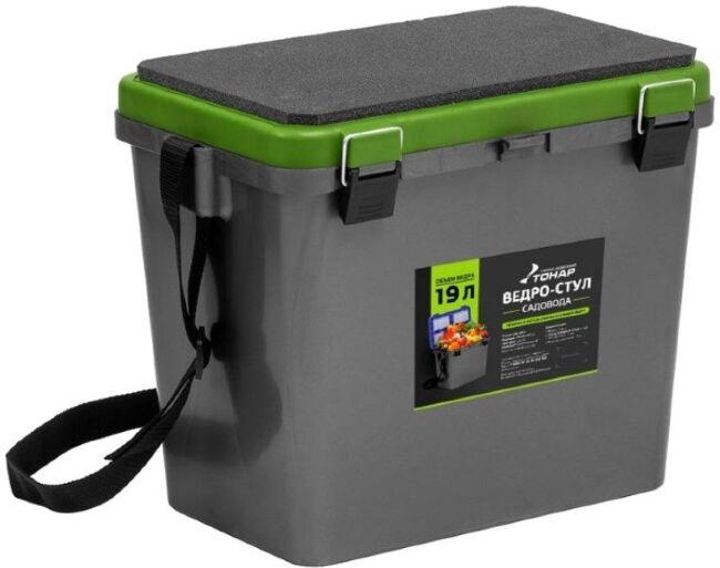 Ведро-стул ТОНАР серый/салатовый 19л. 38х32х26см до 130кг. (T-VS-GG) Ведро-стул ТОНАР серый/салатовый 19л. 38х32х26см до 130кг. (T-VS-GG)
