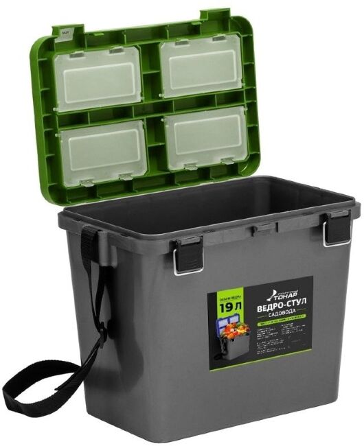 Ведро-стул ТОНАР серый/салатовый 19л. 38х32х26см до 130кг. (T-VS-GG) Ведро-стул ТОНАР серый/салатовый 19л. 38х32х26см до 130кг. (T-VS-GG)