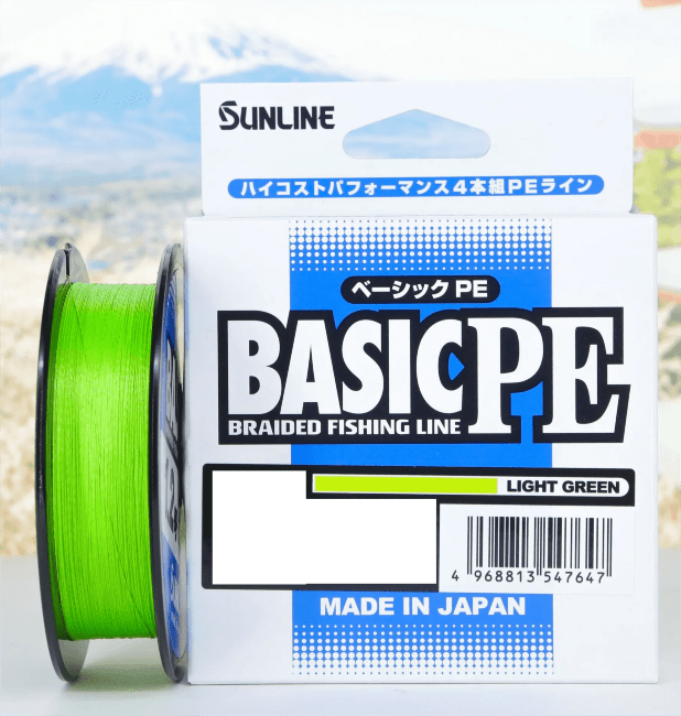 Плетёный шнур SUNLINE BASIC PEx4 150м #1.5 11.0кг светло-зеленый