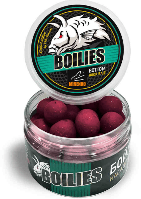 Насадочные бойлы вареные MINENKO Plum (слива) Ø20мм 150гр/бан.