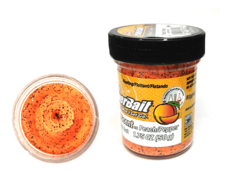 Паста форелевая BERKLEY Powerbait Dough Natural Scent Glitter Peach/Pepper 1525277 Паста форелевая BERKLEY Powerbait Dough Natural Scent Glitter Peach/Pepper 1525277