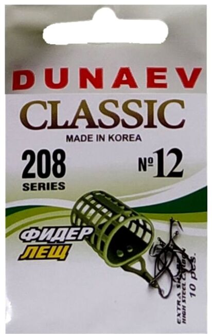 Крючок DUNAEV Classic 208 #12 10шт/уп Крючок DUNAEV Classic 208 #12 10шт/уп