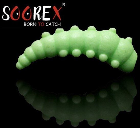 Силиконовая приманка SOOREX PRO Major 36мм 1.1гр Сыр #123 Мята/Mint 6шт/уп