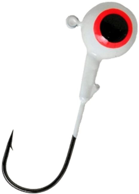 Джиг-головка крашеная ПТФ МОРМЫШ Шар 5.5гр кр-к: VD-071 №1/0 цв:05-белый 10шт/уп