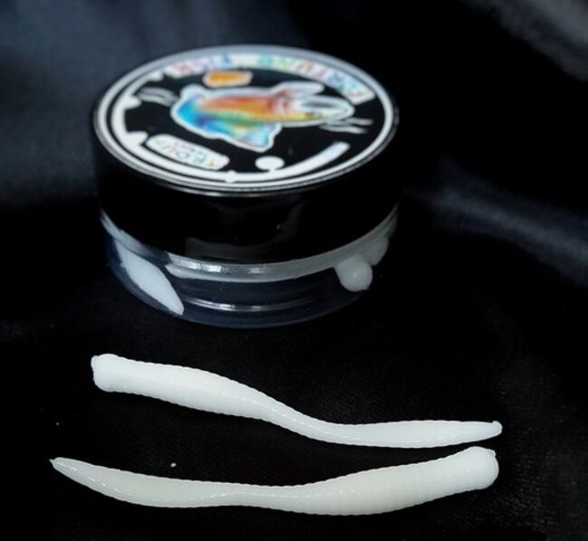 Силиконовая приманка FORTUNE FISH "бобровый хвост" #12 (белый) 8шт/уп