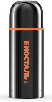 Термос BIOSTAL Спорт с узкой горловиной, 2 чашки Черный 0.5л NBP-500C