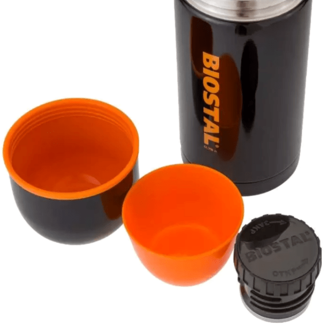 Термос BIOSTAL Спорт с узкой горловиной, 2 чашки Черный 0.5л NBP-500C Термос BIOSTAL Спорт с узкой горловиной, 2 чашки Черный 0.5л NBP-500C