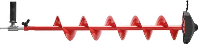 Шнек ледобура с адаптером с ручкой под шуруповерт Rextor STORM Long 130мм