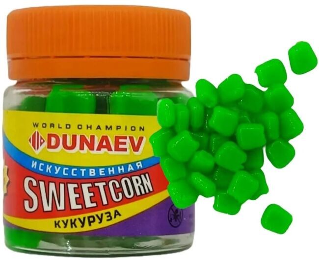 Искусственная насадка DUNAEV Кукуруза 12мм Зеленая Натуральная Искусственная насадка DUNAEV Кукуруза 12мм Зеленая Натуральная
