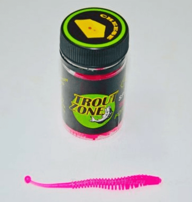 Силиконовая приманка TROUT ZONE Boll 2.9" малиновый сыр 12шт/уп