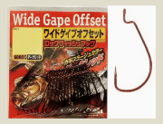 Крючок офсетный SASAME Rock Fish Wide Gape Off Set 6-ROC #1/0 (красный) 17шт/уп