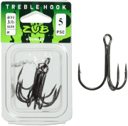Крючок Тройник ZUB 401 #3/0 (5 шт/уп)