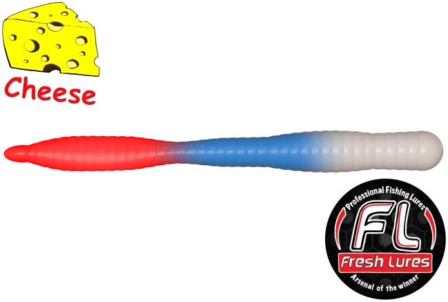 Силиконовая приманка FRESH LURES FlatWorm 3.1”/77мм Сыр #503 7шт/уп