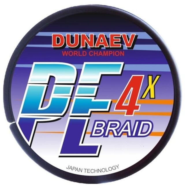 Плетёный шнур DUNAEV BRAID PE X4 150m 0.14мм 7.70кг