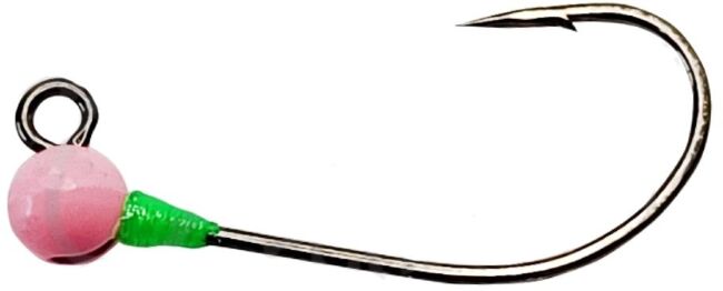 Джиг-головка вольфрам HIKO Round Magic крючок: MG-3 №6, 0.30гр, #Розовый 3шт/уп
