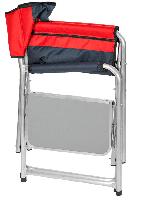 Кресло складное КЕДР SuperMax алюминий со столиком (пластик) 55х62х63(83)см труба 25х1.5мм 150кг AKSM-03