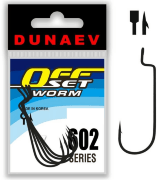 Крючок офсетный DUNAEV Offset Worm 602 #4/0 5шт/уп Крючок офсетный DUNAEV Offset Worm 602 #4/0 5шт/уп
