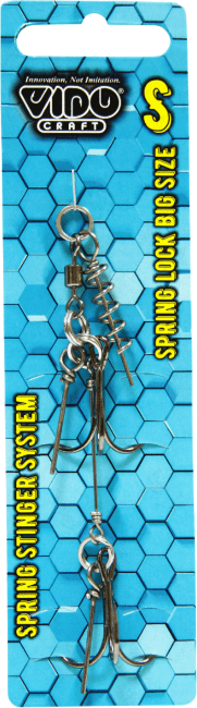 Оснастка стингер со спиралью VIDO CRAFT Spring Lock Big Size размер:S Оснастка стингер со спиралью VIDO CRAFT Spring Lock Big Size размер:S