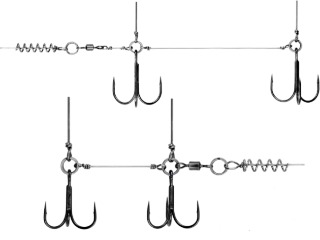 Оснастка стингер со спиралью VIDO CRAFT Spring Lock Big Size размер:S Оснастка стингер со спиралью VIDO CRAFT Spring Lock Big Size размер:S