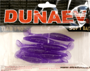 Приманка DS-WIBRA 75мм 6шт/уп, цвет (610) фиолетовый, блестки серебрянные