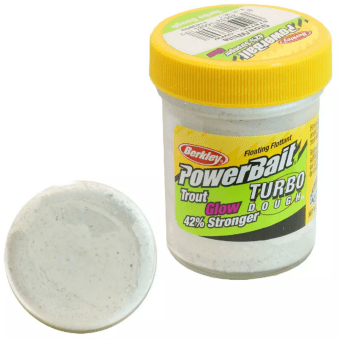 Паста форелевая Berkley Powerbait Turbo Dough Glow (50г) White 1103805 Паста форелевая Berkley Powerbait Turbo Dough Glow (50г) White 1103805