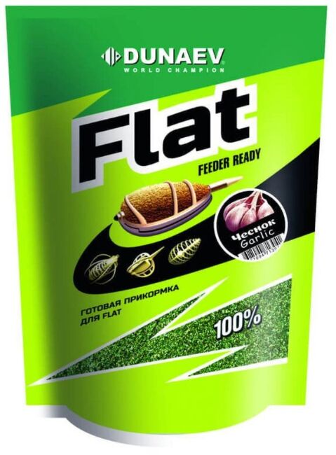 Прикормка DUNAEV Flat Feeder Ready Чеснок 1 кг