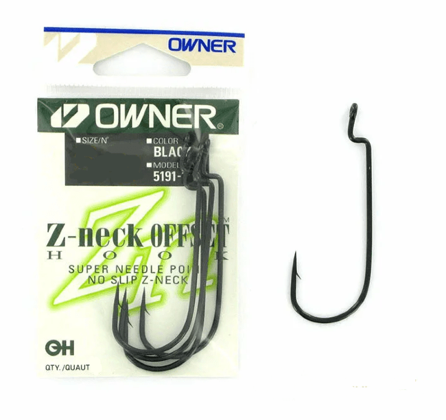 Крючок офсетный OWNER 5191-4/0 Z-Neck черный 5шт/уп