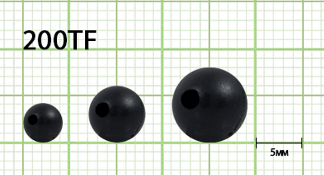 Бусина резиновая FISH SEASON Rubber Bead Ø4мм отв:1.2мм 10шт/уп 2000TF