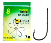 Крючок FISH SEASON KM012 Baitholder №8 колечко черный 7шт/уп 012/BH-08F Крючок FISH SEASON KM012 Baitholder №8 колечко черный 7шт/уп 012/BH-08F