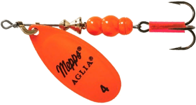 Блесна вращающаяся MEPPS Aglia Fluo Orange №4 9гр Блесна вращающаяся MEPPS Aglia Fluo Orange №4 9гр