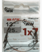 Поводок WIN 1х7 (AFW) 13кг 25см 2шт/уп T7-13-25 Поводок WIN 1х7 (AFW) 13кг 25см 2шт/уп T7-13-25