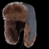 Шапка-ушанка ЧАЙКА Лис зим тк:Nylon Taslan230R/S Milky подкл:флис отделка:мех р:59-60