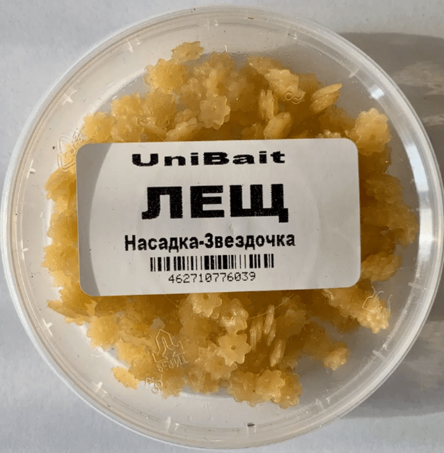 Макароны готовые рыболовные UniBait Звёздочки ЛЕЩ Макароны готовые рыболовные UniBait Звёздочки ЛЕЩ