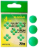 Бусина пластик FISH SEASON Plastic Bead Green/Glow Ø4мм зелёная со светонакоп 20шт/уп XA-9260-G4