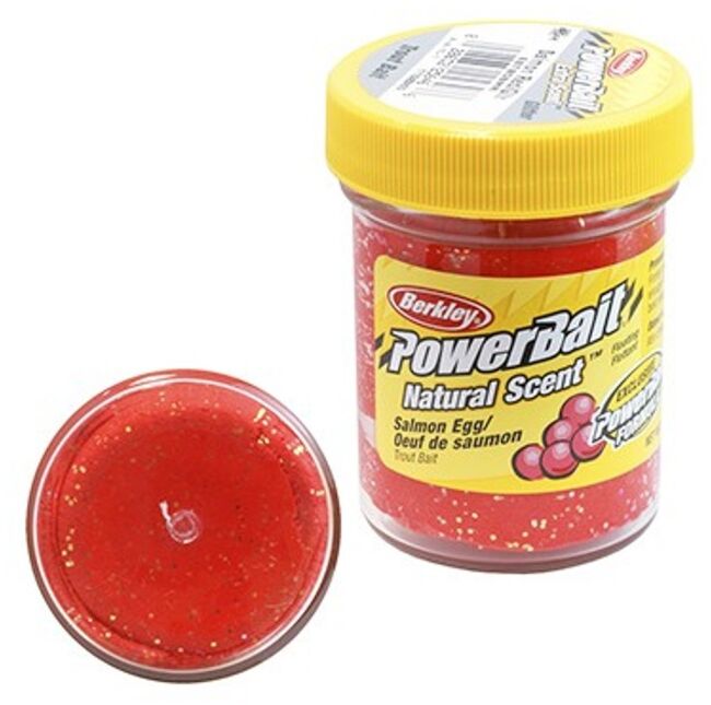 Паста форелевая Berkley Powerbait Natural Scent Glitter Trout Bait (50г) Salmon Egg Red Glitter 1152860