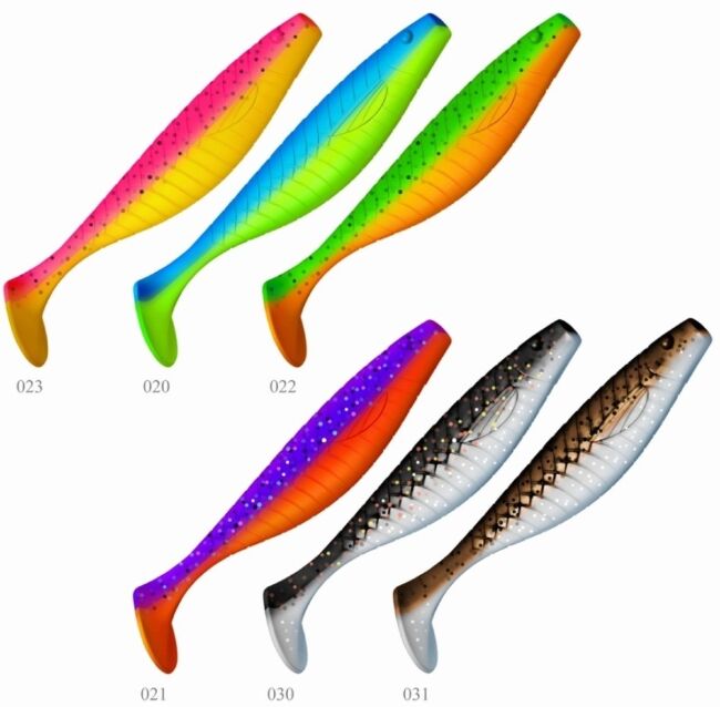 Виброхвост ZUB Provocator 145мм 21гр цвет 021 фиолетово-красный 5шт/уп