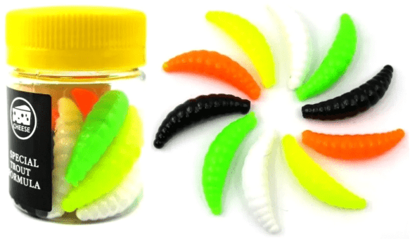 Силиконовая приманка COOL PLACE Maggot 1.6" Сыр # Mix одноцветный 10шт/уп