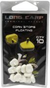 Стопор для насадки LONG CARP Corn Stops Floating Кукуруза белый 10шт/уп (LC-811-W)