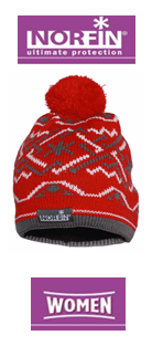 Шапка NORFIN Norway Women Red размер:L 305756-L