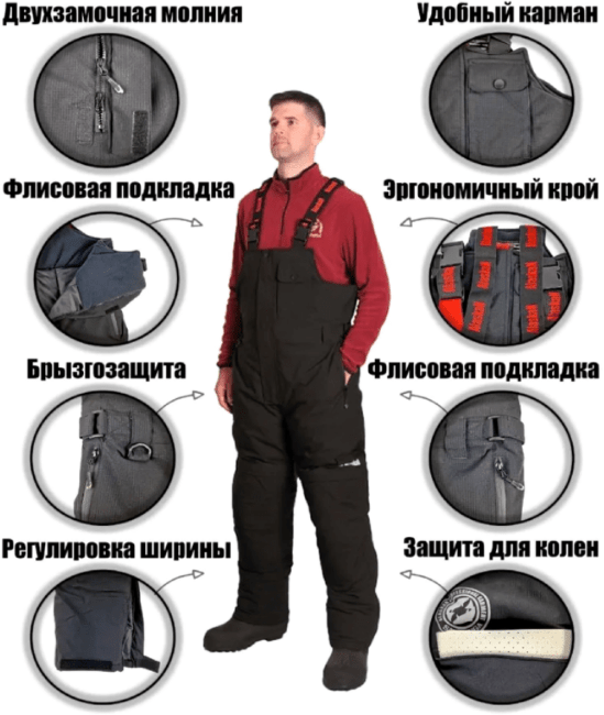 Костюм зимний ALASKAN Savoonga серый/черный XL Костюм зимний ALASKAN Savoonga серый/черный XL