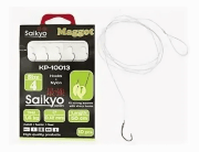 Крючок с поводком SAIKYO KP-10013 Maggot BN №4 леска 0.12мм 10шт/уп