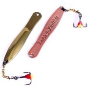 Блесна вертикальная зимняя Lucky John WALLE с цепочкой и тройником  50мм GC блистер Блесна вертикальная зимняя Lucky John WALLE с цепочкой и тройником  50мм GC блистер