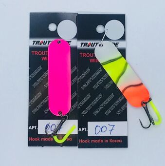 Блесна колеблющаяся TROUTTHEME Trout Special Winter 6.0гр 50мм #007 Блесна колеблющаяся TROUTTHEME Trout Special Winter 6.0гр 50мм #007